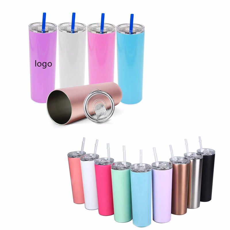 20oz Stainless Steel Slim Tumblers Double Wall Vacuum