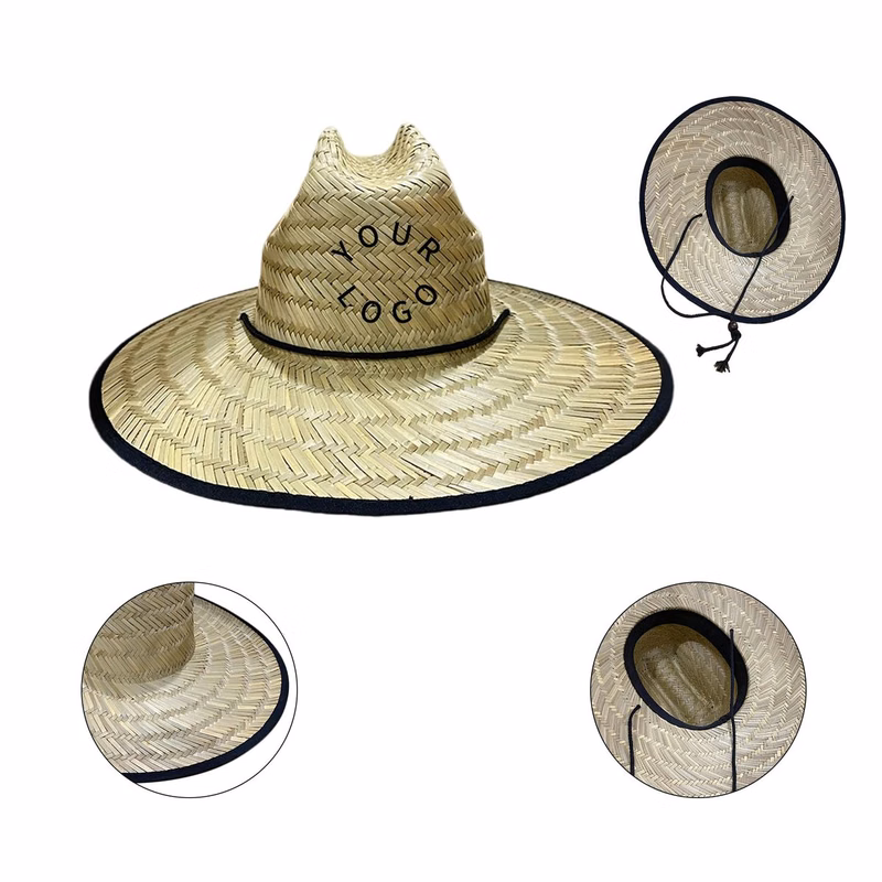 Breathable Straw Sun Hat Wide Brim for Outdoor Use