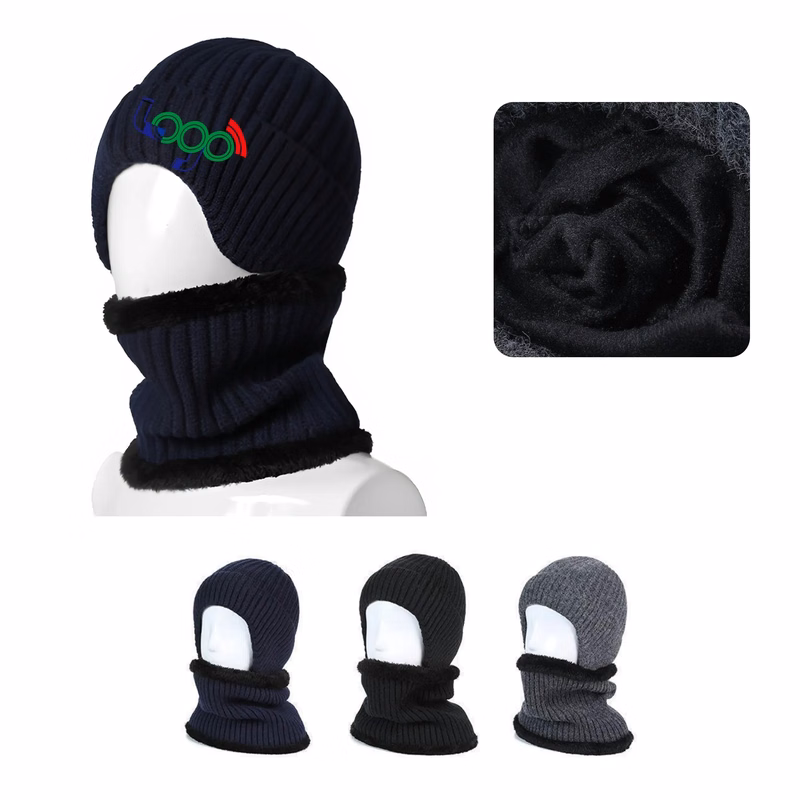 Winter Knitted Hat And Scarf Set