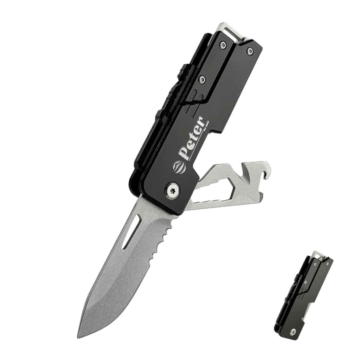 Multifuncti Stainless Steel Folding Pocket Knife for Camping 1