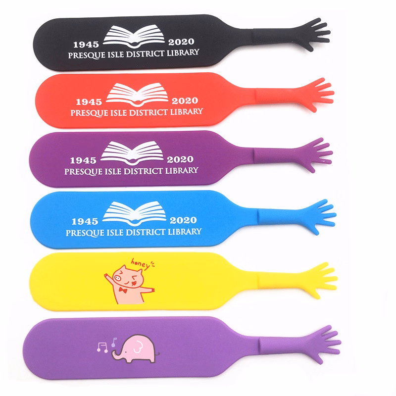 Cute Silicone Fingerprint Bookmark