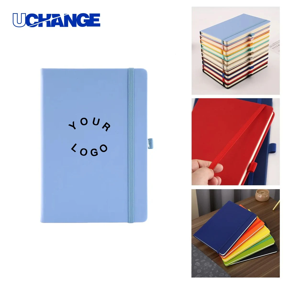 A5 PU Notebook Set with Bookmark and Writing Pen 1