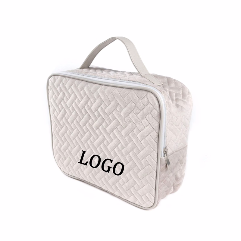 Large Velvet Portable Toiletry Bag