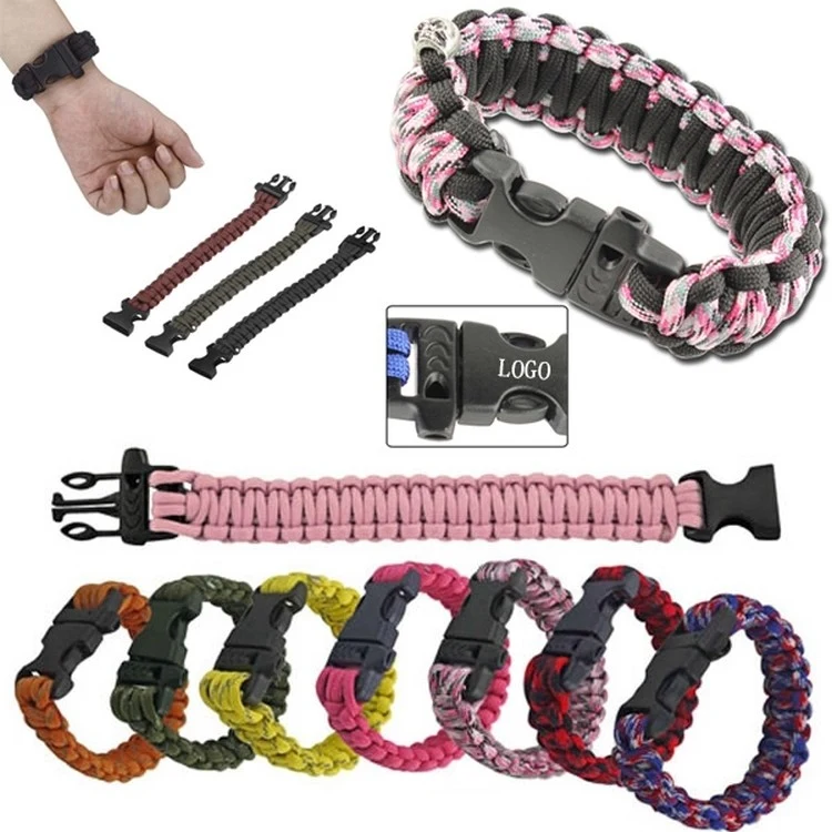 Paracord Survival Bracelet With Whistle Buckle 1