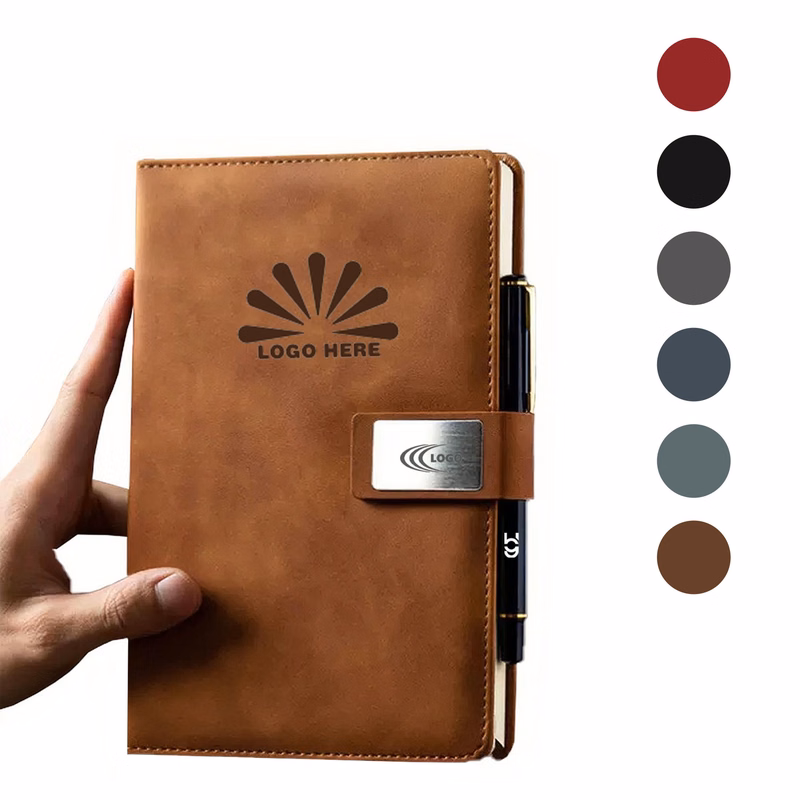 Premium A5 Leather Notebook and Pen Set