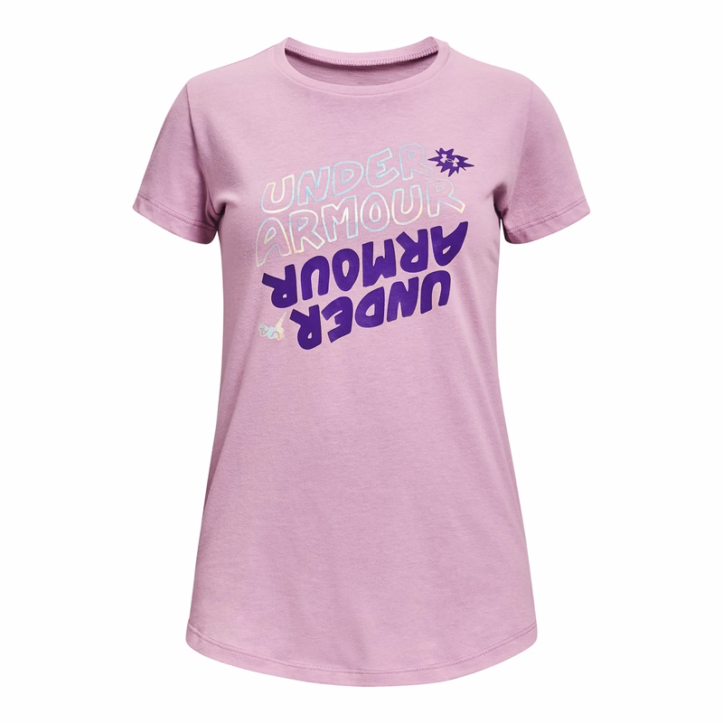 Girls' UA Wordmark Graphic Short Sleeve