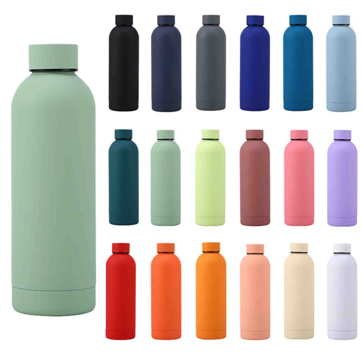 16 Oz Stainless Steel Vacuum Water Bottle 1
