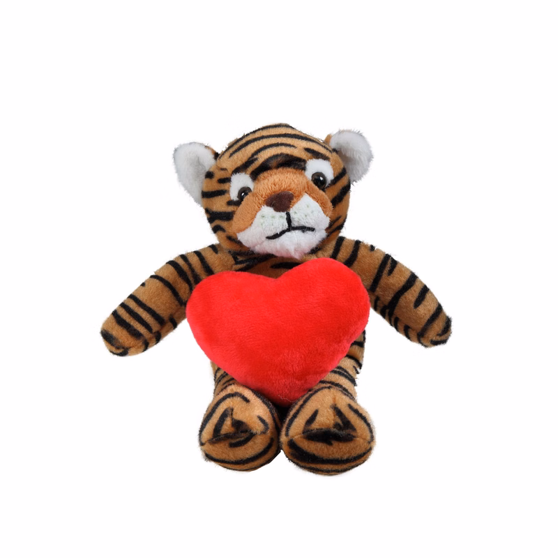 soft plush Tiger with heart