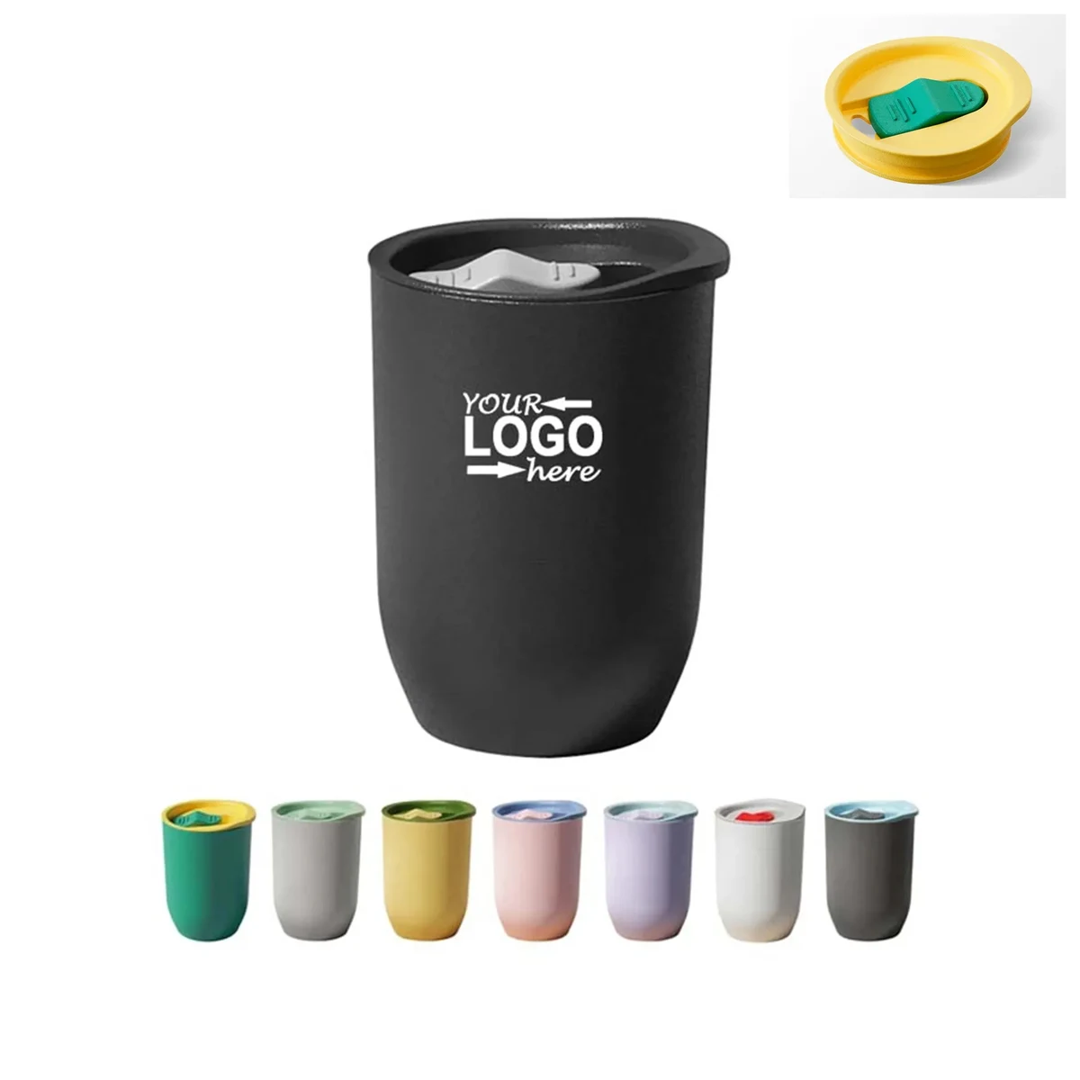 12oz Eggshell Water Cup 1