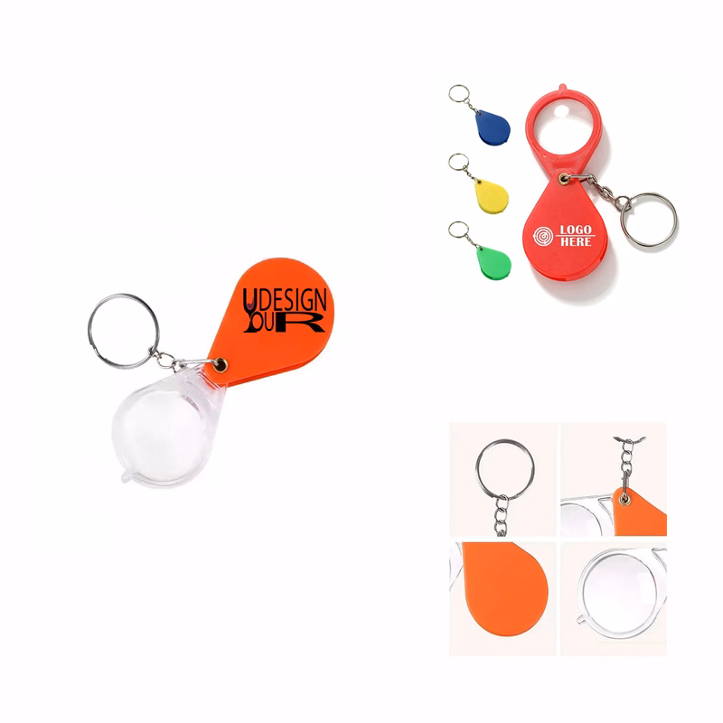 Mini Magnifying Glass Keychain MOQ 50pcs