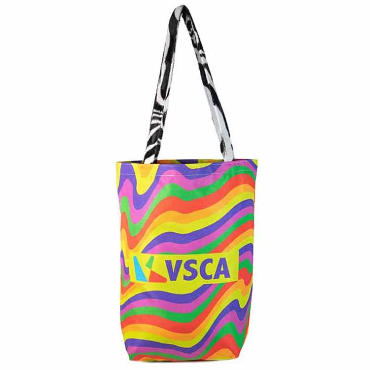 Large Creative Handle Tall Bottom Gusset Tote (18"H x 16"W x 6"D) 1