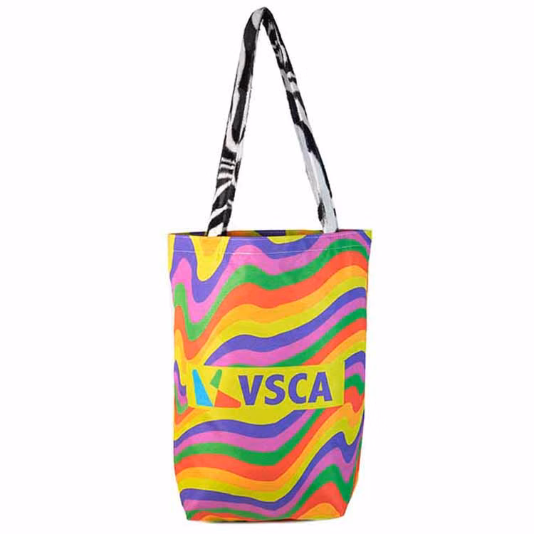 Large Creative Handle Tall Bottom Gusset Tote (18"H x 16"W x 6"D)
