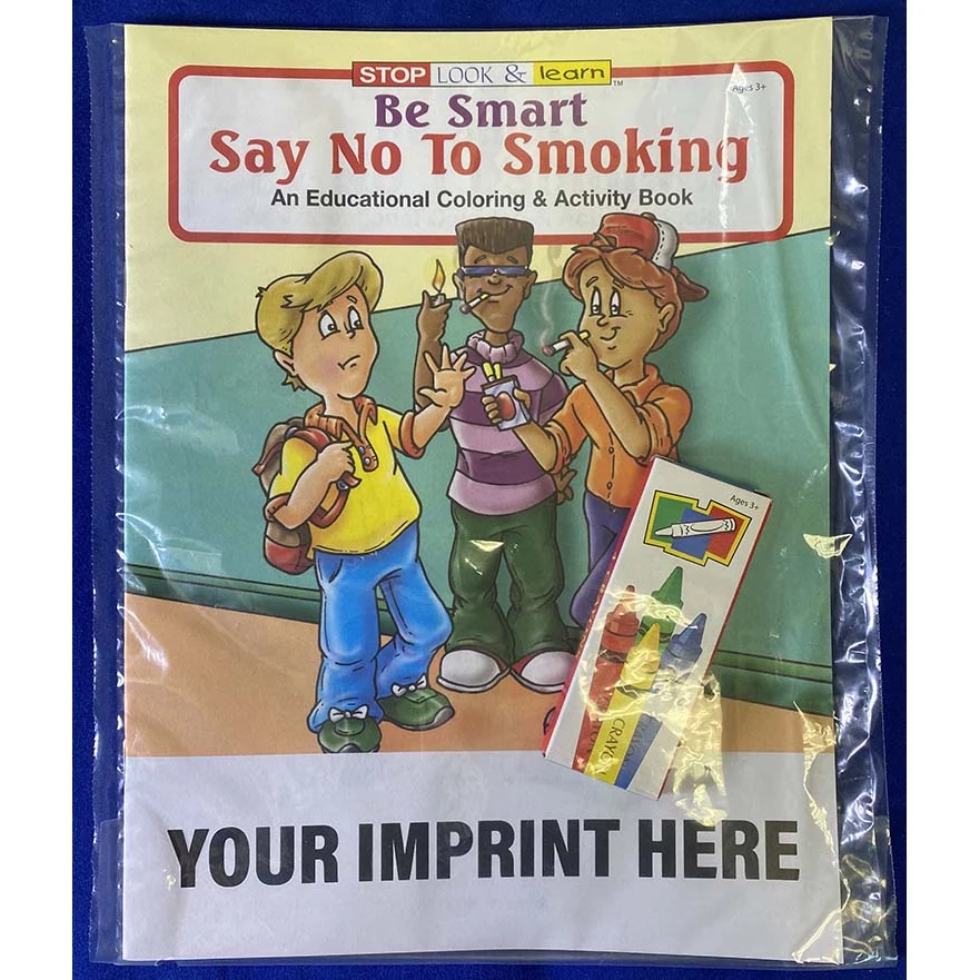 COLORING SET - Be Smart, Say No to Smoking Coloring Book Fun Pack 1