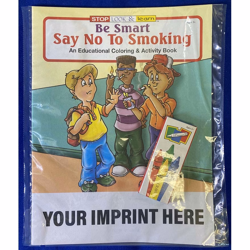 COLORING SET - Be Smart, Say No to Smoking Coloring Book Fun Pack