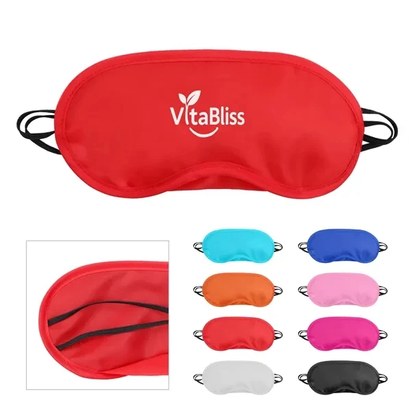 Custom Polyester Sleep Eye Mask with Nose Pad — Travel Comfort Essential 1