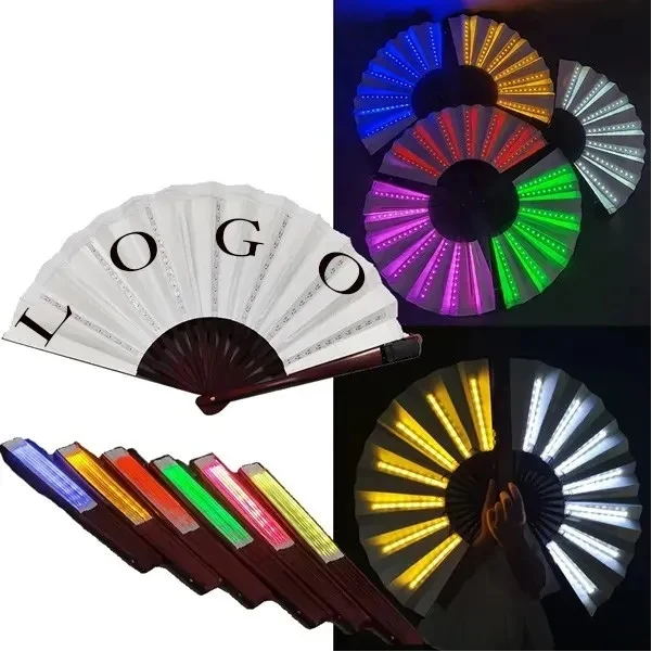 LED Luminous Folding Fan Hand Fan 1
