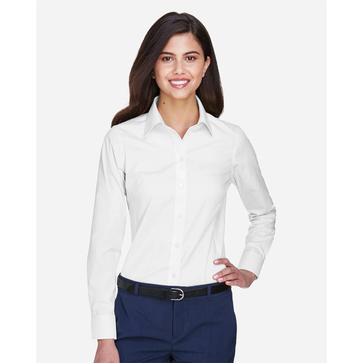 Women's Crown Collection® Oxford Woven Dress Shirt - D630W 1