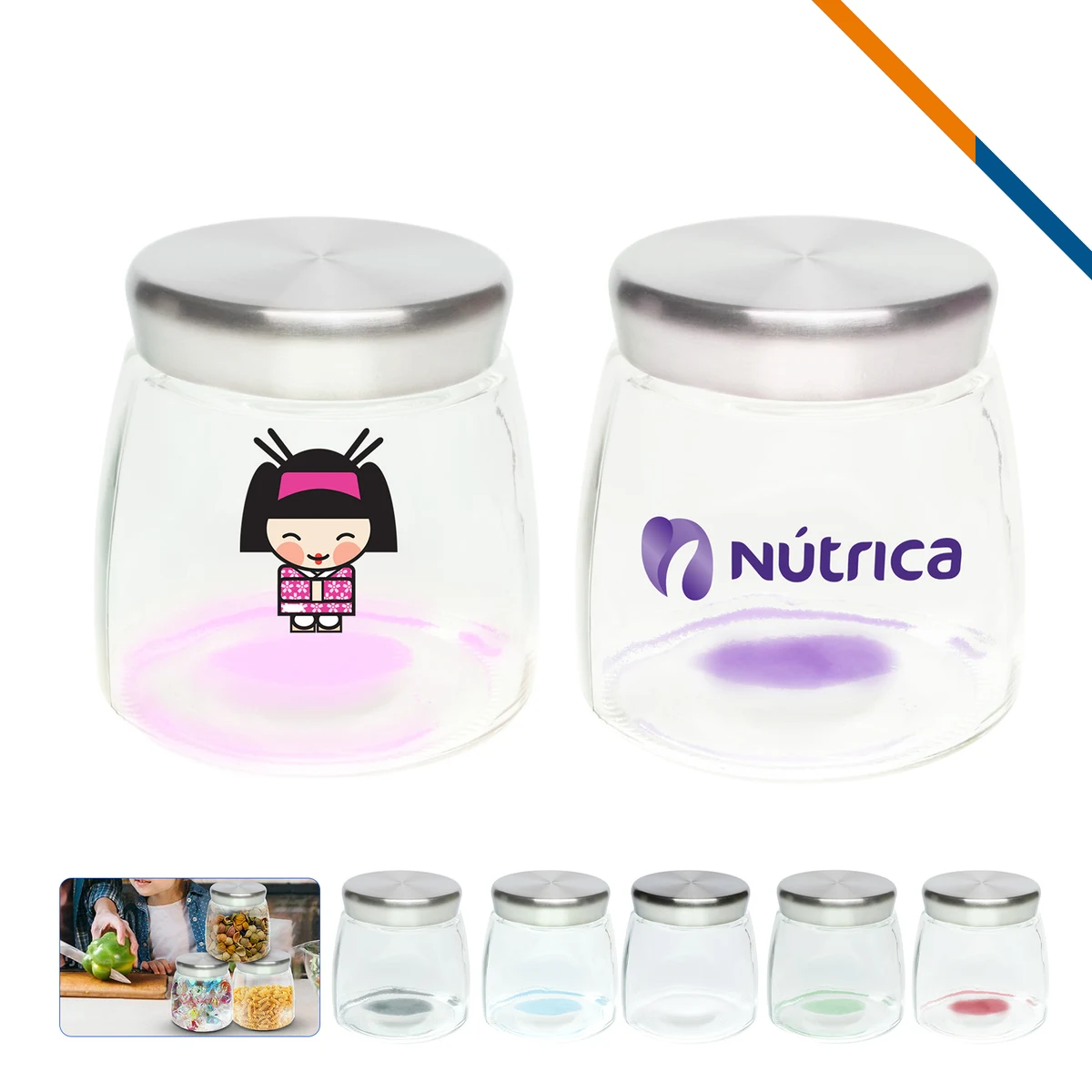 Donna Glass Candy Jars 1