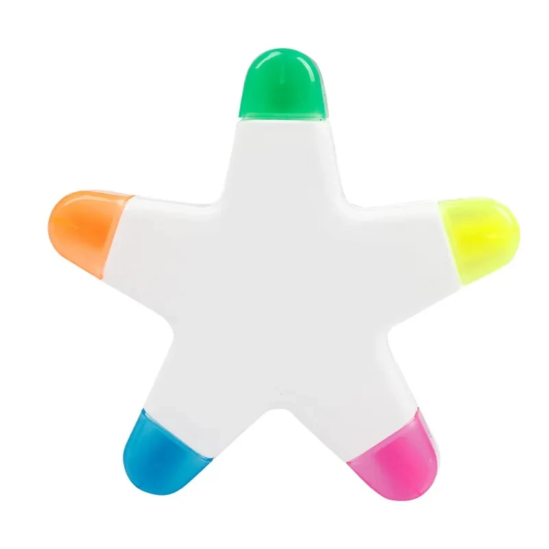 Creative Star Shape Light Color Fluorescent Pens Markers 1