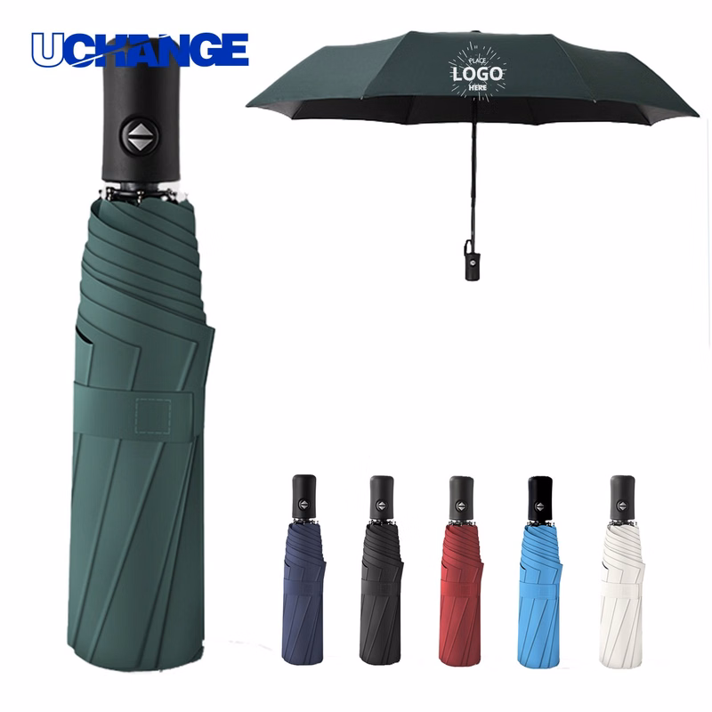 Black Plastic Umbrella for Rain