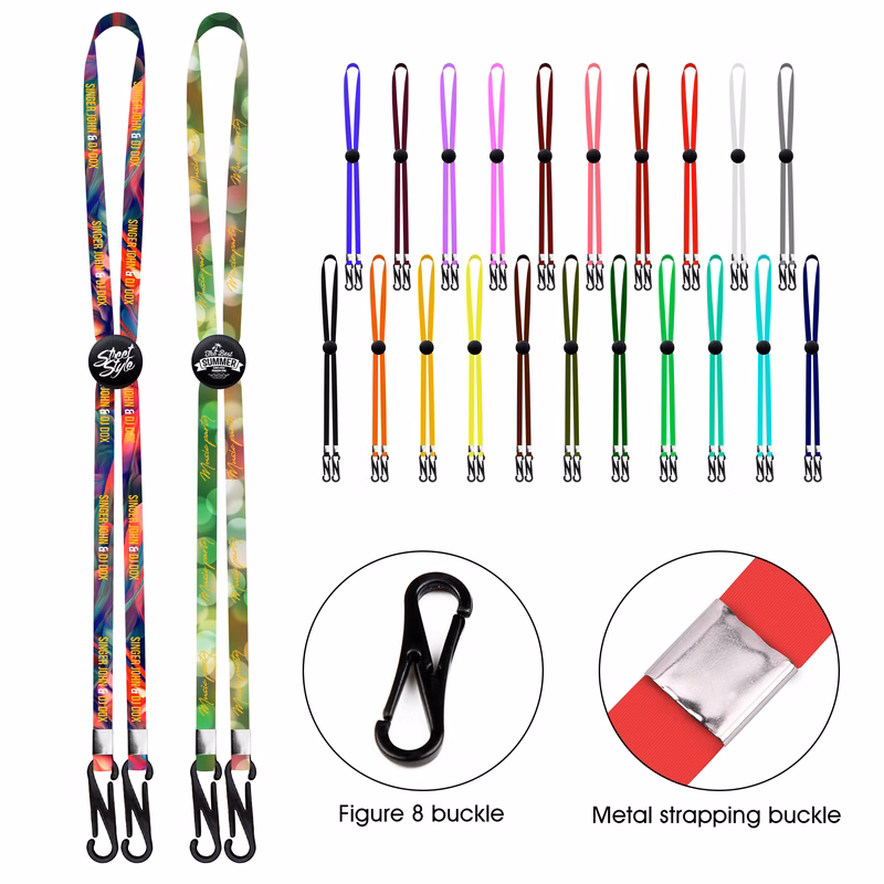 Dye Sublimation Adjustable Mask Holder Lanyard