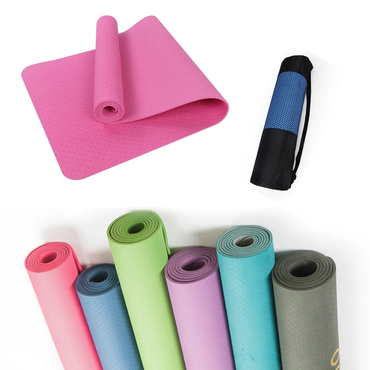 Non Slip Yoga Mat With Carrying Strap 1
