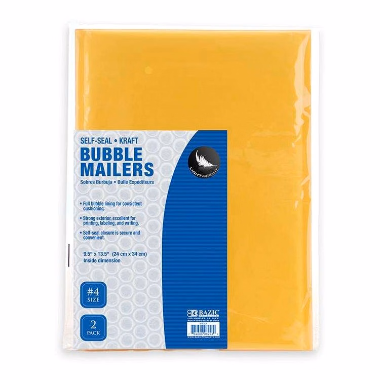Self-Seal Bubble Mailers - 24 Pack 9.5" X 13.5"