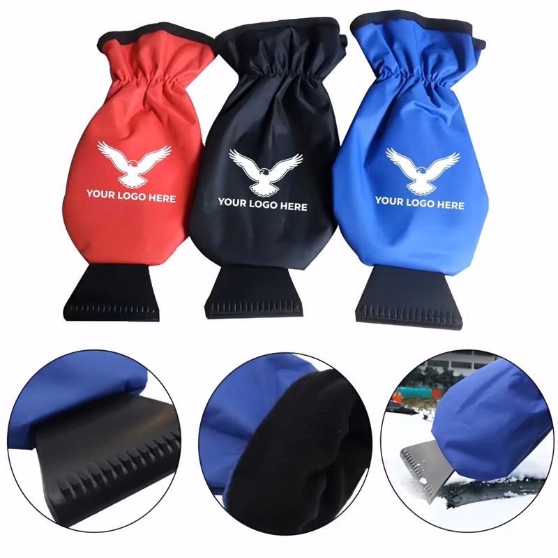 Car Window Ice Scraper Snow Remover With Glove