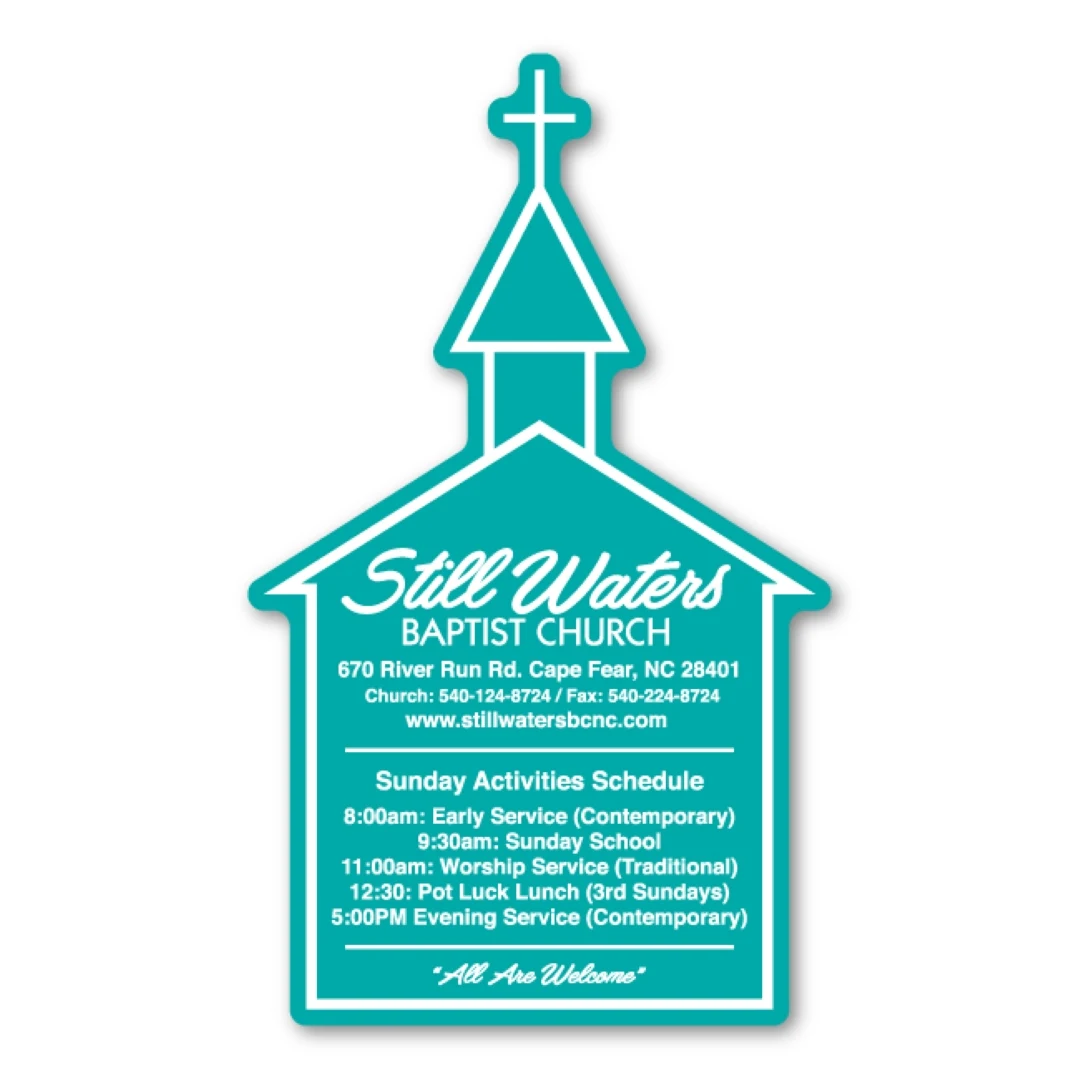 Church Magnet - 2.25" x 3.75" - 30 mil - Outdoor Safe 1
