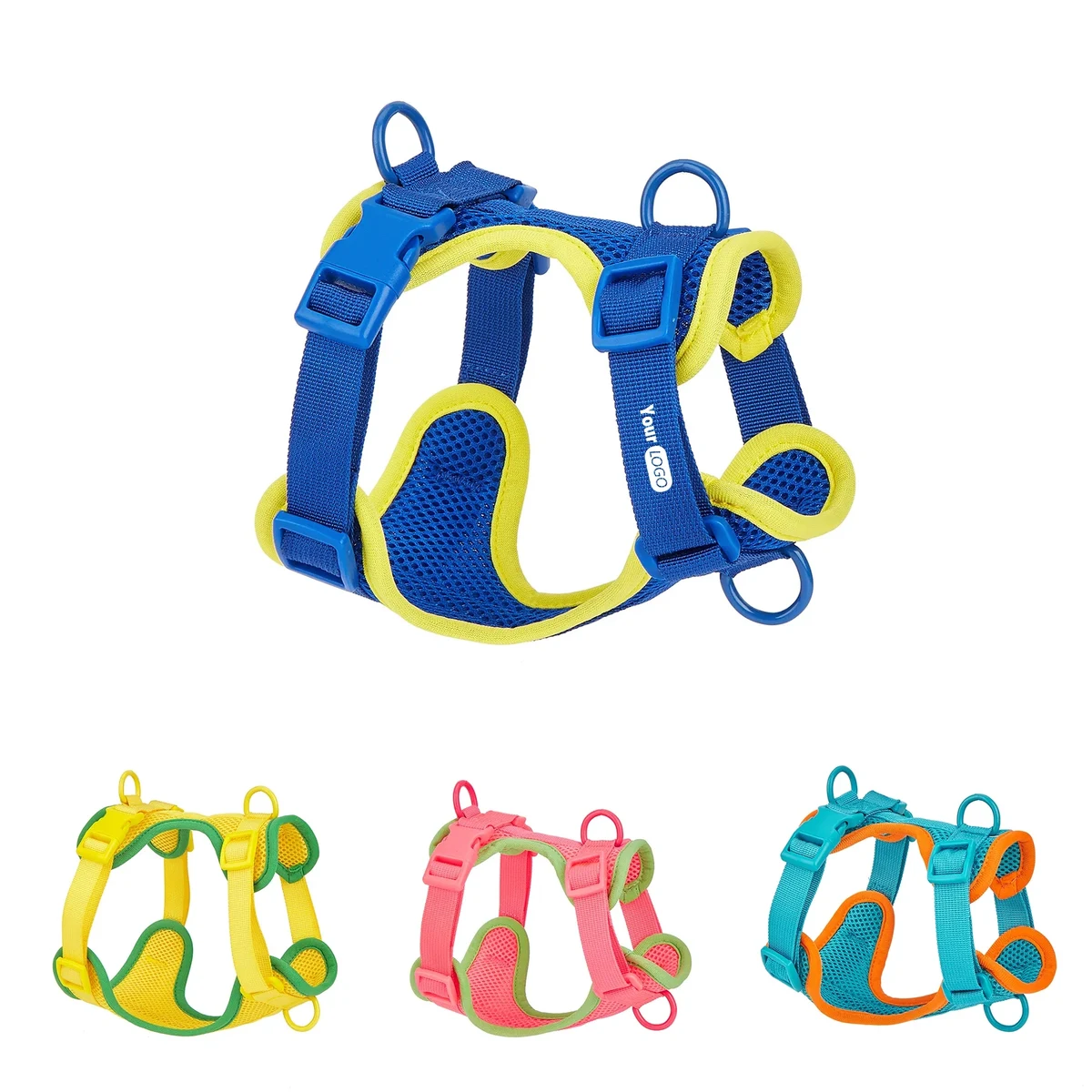 Polyester Small Dog Pet Harness With Leash 1