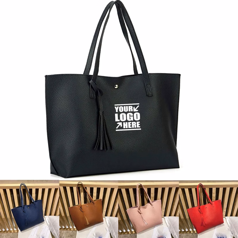 PU Leather Top Handle Satchel Shoulder Handbags