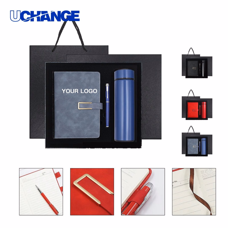 Office Gift Set Kit with Vacuum Mug and Writing Tools