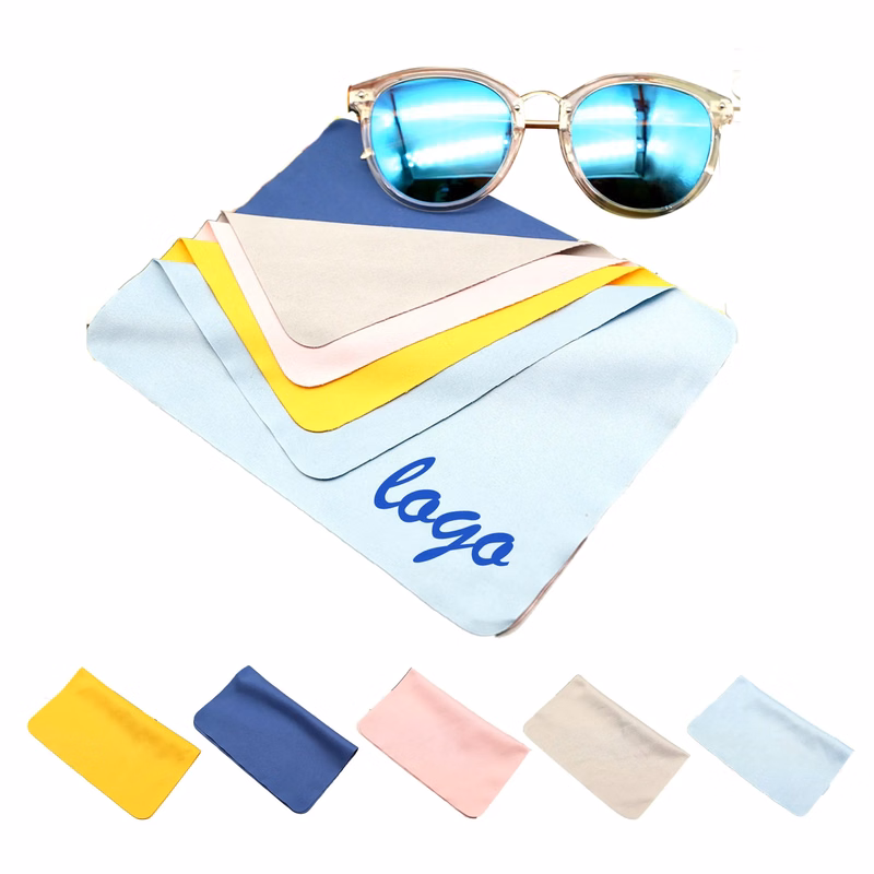 MOQ 50 Microfiber Glasses Cloth Screen Lens Cleaning