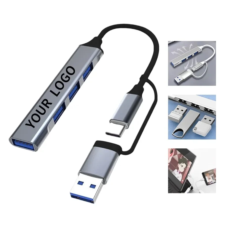 USB Connector Dual Port Alloy 1