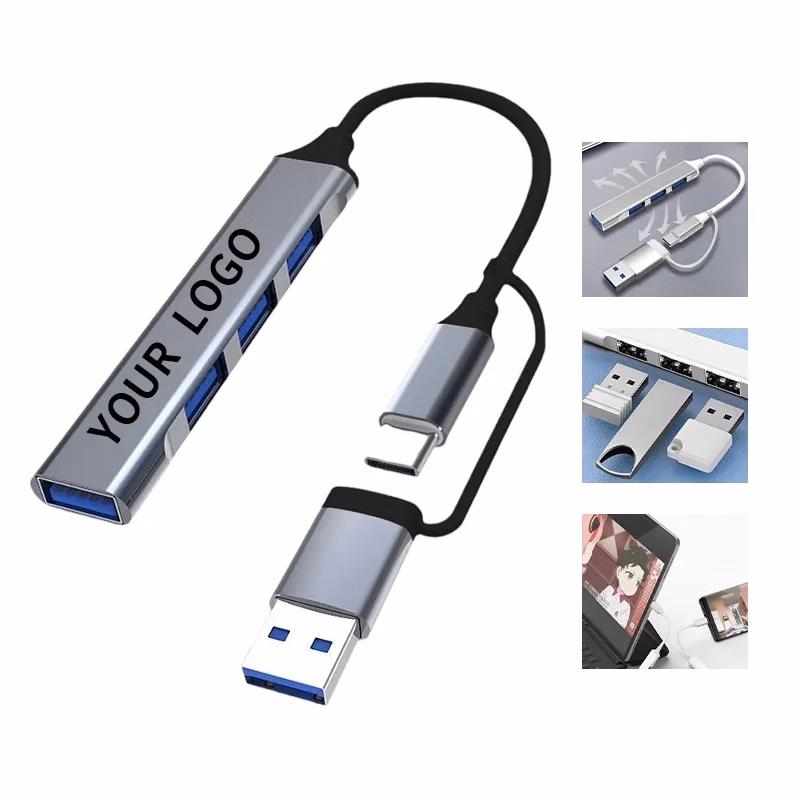 USB Connector Dual Port Alloy