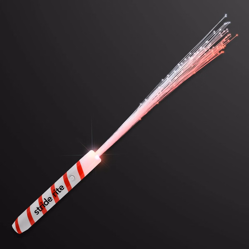 Candy Cane Wand, Fiber Optic White Lights