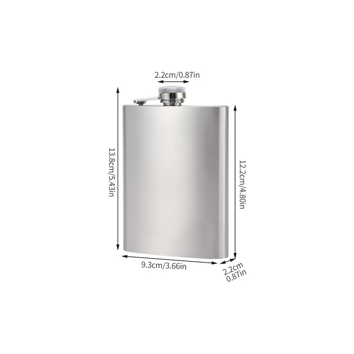 8oz Stainless Steel Portable Hip Flask Easy Pour Funnel Set, custom water bottle with logo imprint 1