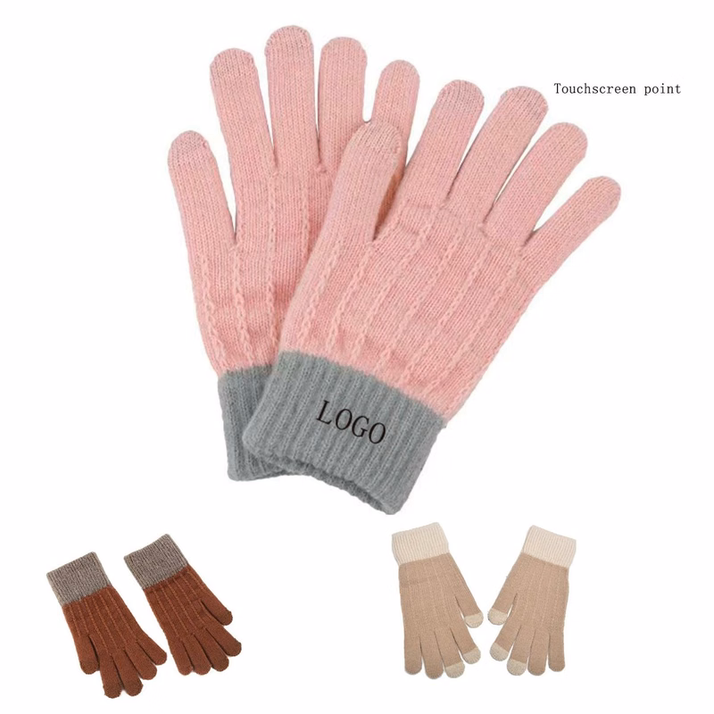 Winter warm five-finger gloves
