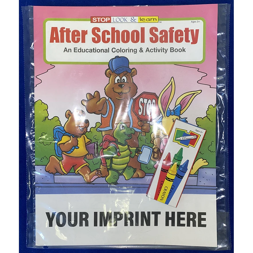 COLORING SET - After School Safety Coloring Book Fun Pack 1