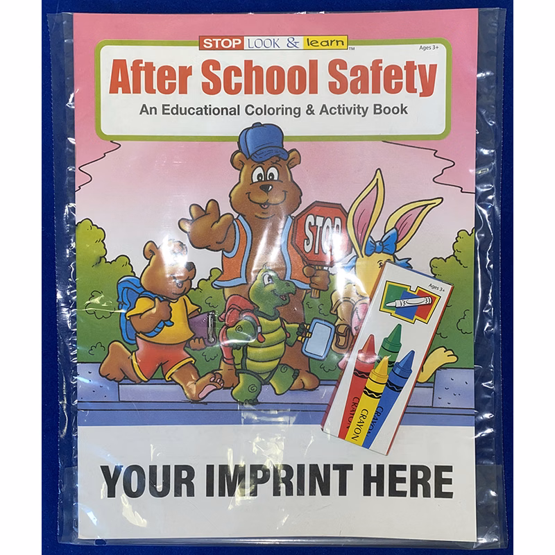 COLORING SET - After School Safety Coloring Book Fun Pack