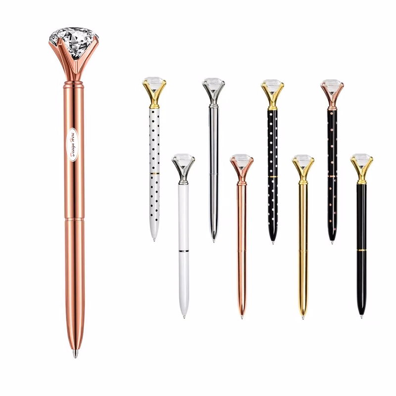 Diamond Crystal Metal Ballpoint Pen