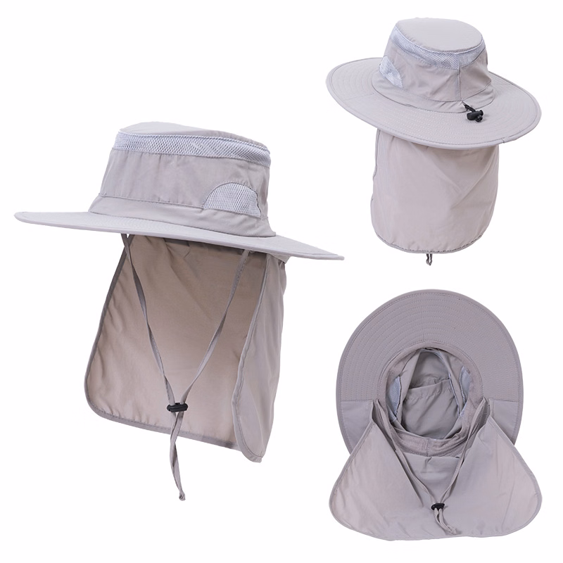 Unisex Outdoor Sun Hat with Neck Flap