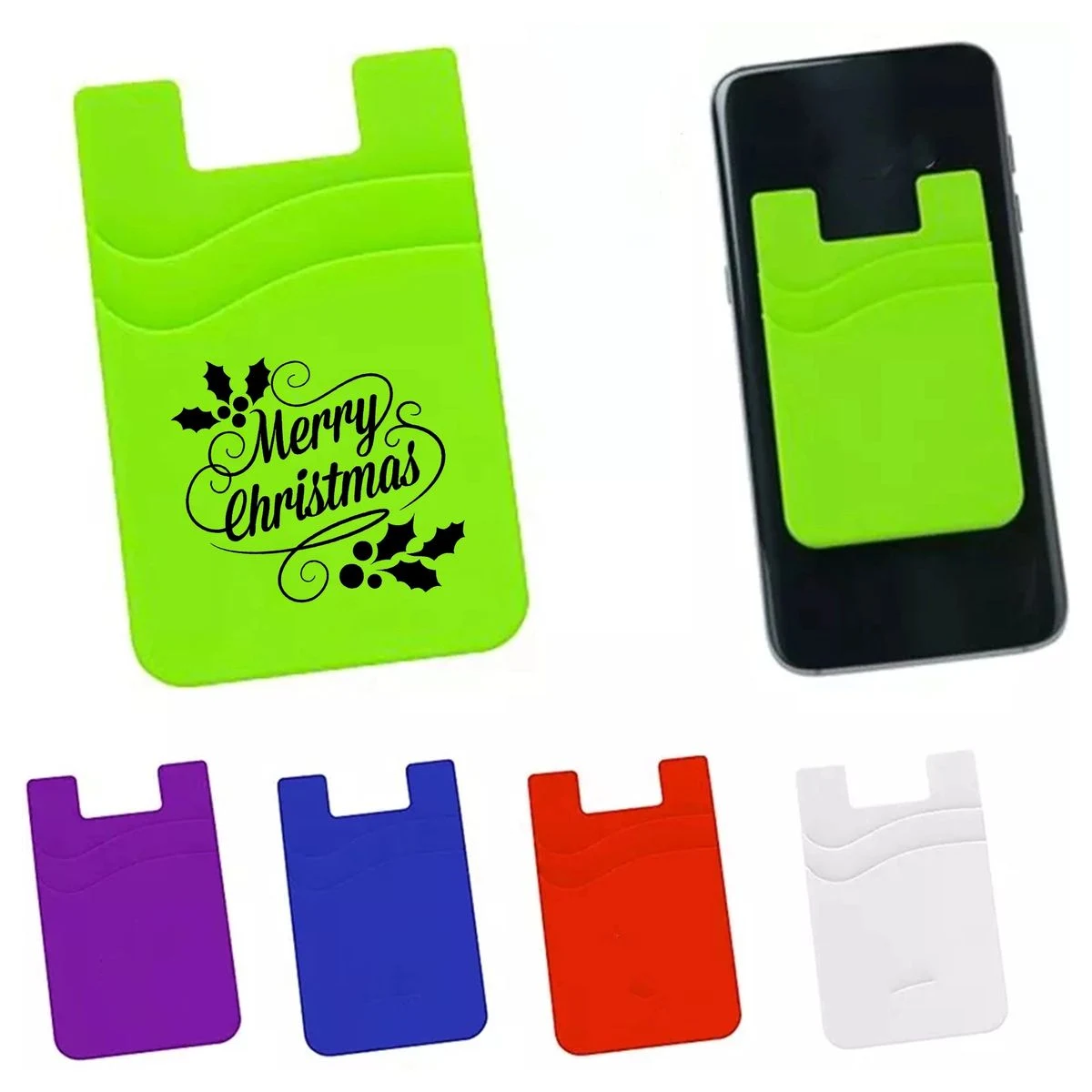 Dual Pocket Silicone Phone Wallet 1