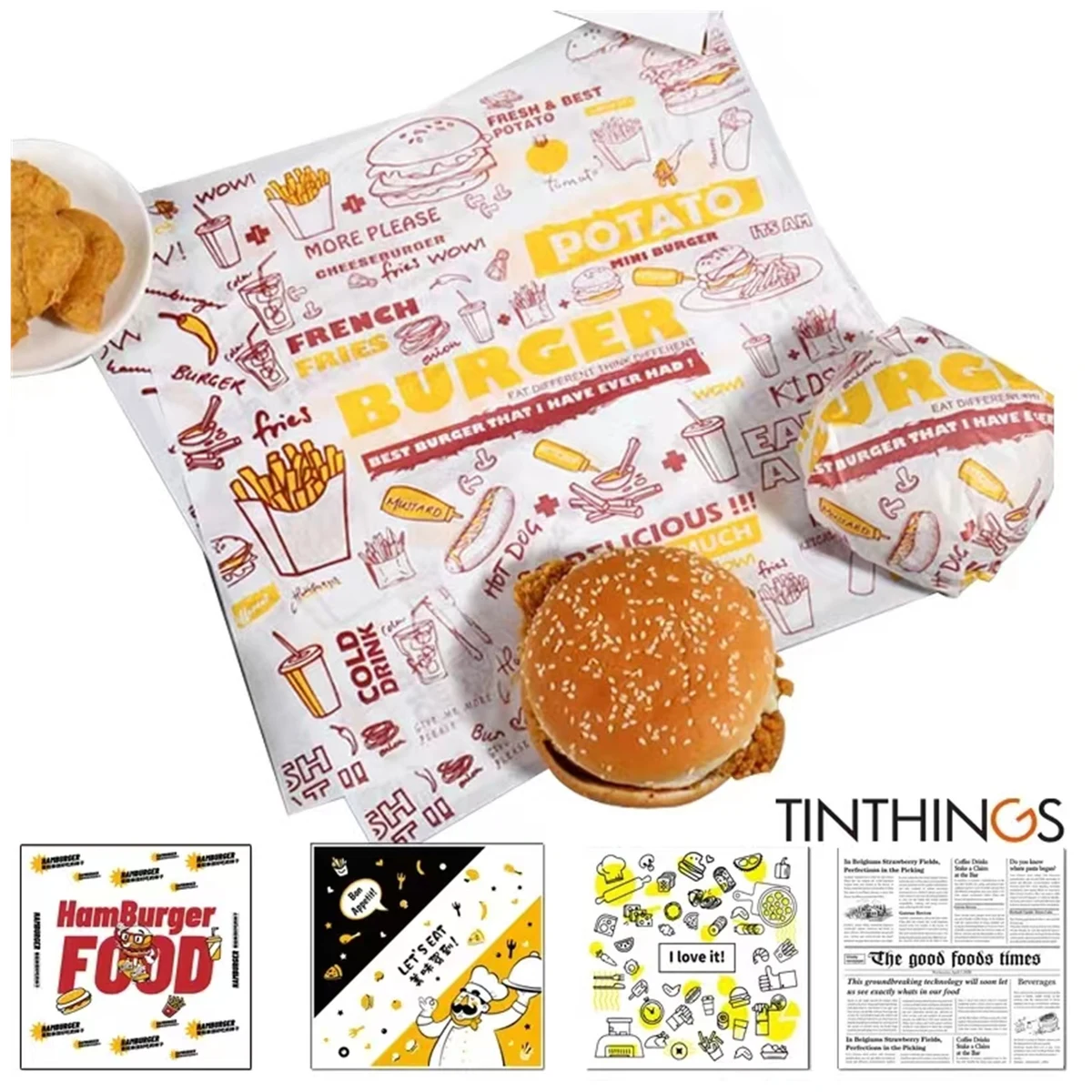 Custom Food Wrapping Paper 1
