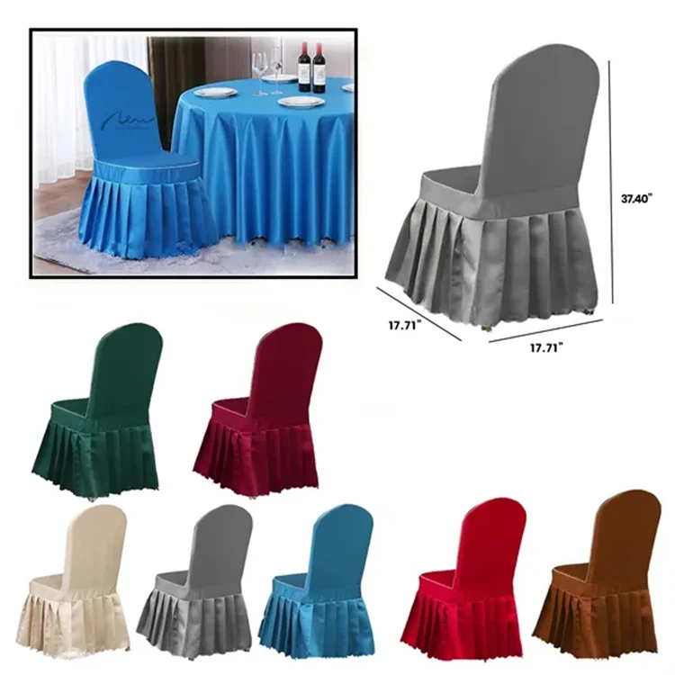 Stretch Spandex Fitted Chair Covers For Banquets 1