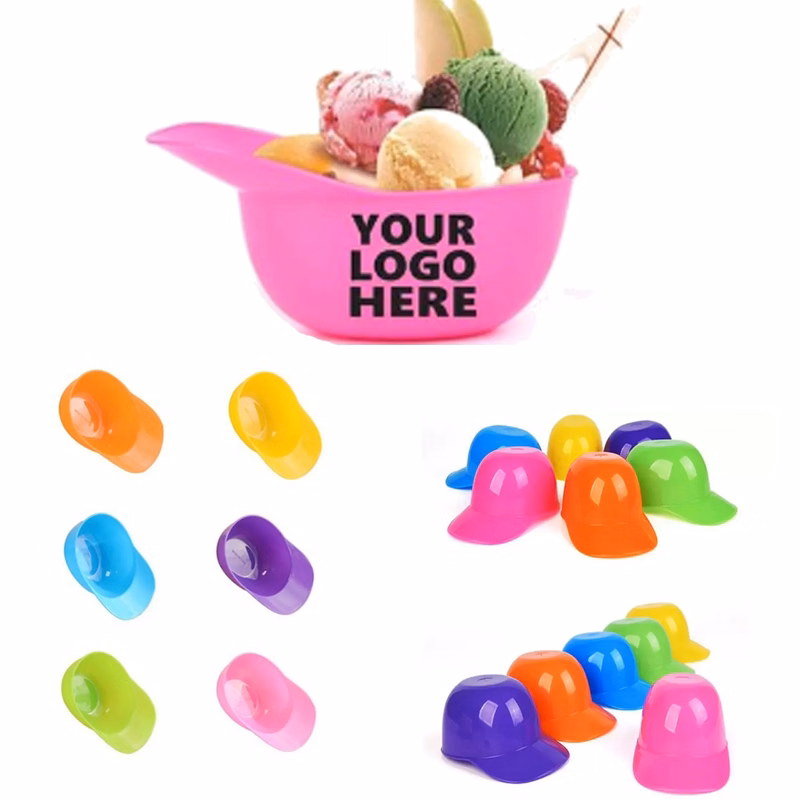 Baseball Cap Ice Cream Bowls MOQ 30