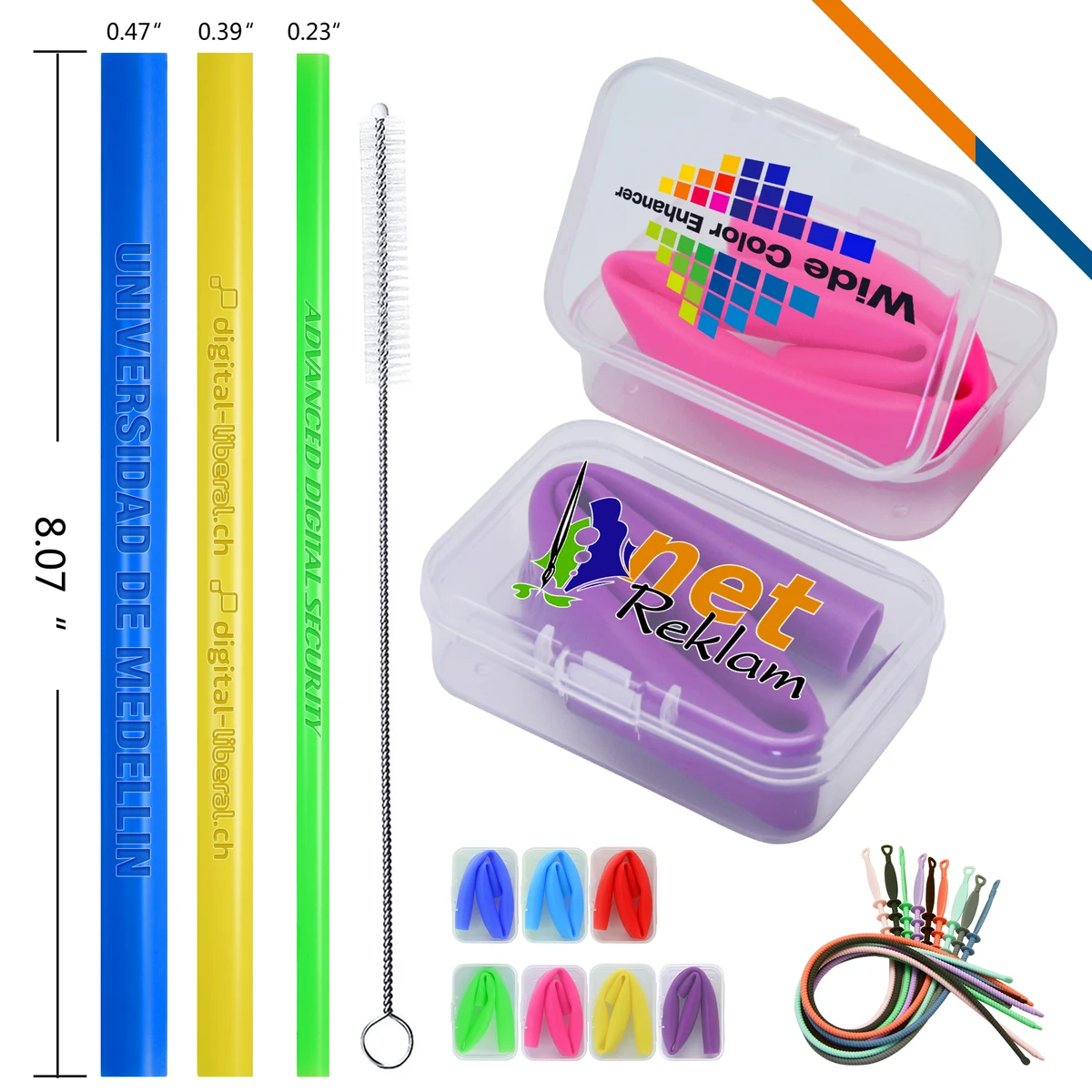 Hygge Silicone Straw Large 1