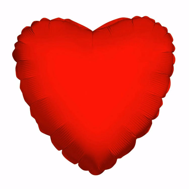 Mylar Heart Balloons - Red 18"