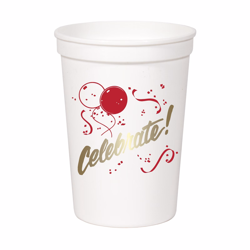 12 oz. Smooth White Stadium/Souvenir Cup