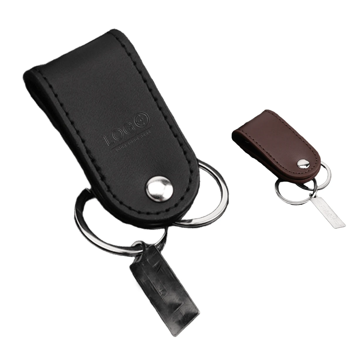 Genuine Leather Key Ring 1